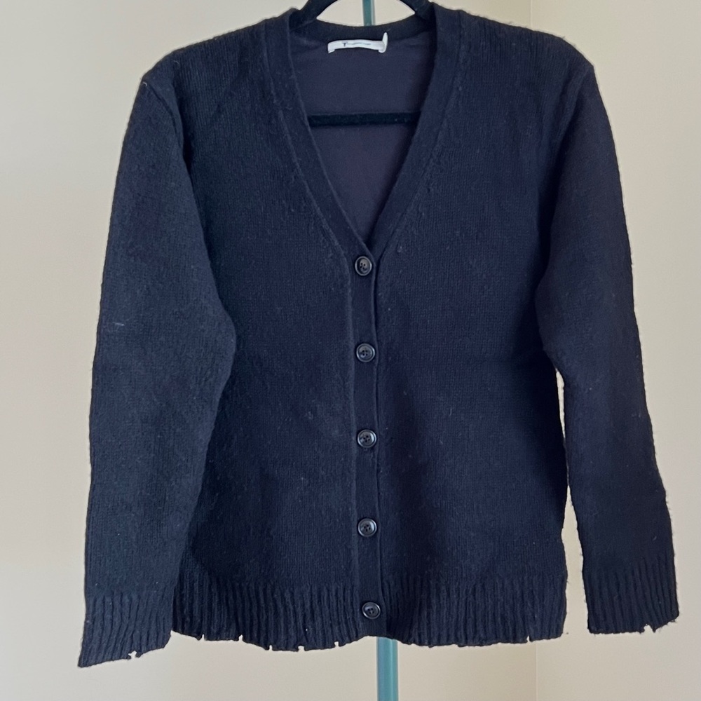 T by Alexander Wang Raw Edge Cardigan